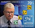 Yuri Oganessian 2017 stamp of Armenia