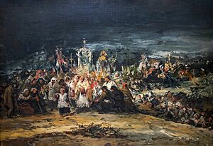 (Agen) La procession - Eugenio Lucas Villaamil - Musée des Beaux-Arts d'Agen
