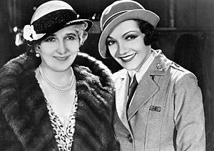 1936 Claudette Colbert & Mother