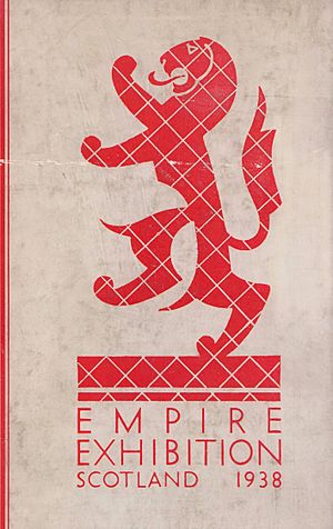 1938 Empire Exhibition postcard of logo
