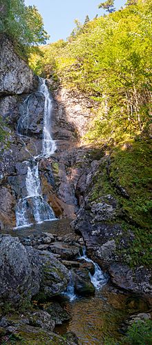 20111022 Uisge Ban Falls Provincial Park Falls Pano.jpg