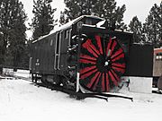 20120220 Steam Rotary Snowblower at Train Mountain