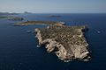 Aerial view of the island of Sa Conillera, near St. Antoni de Portmany.jpg