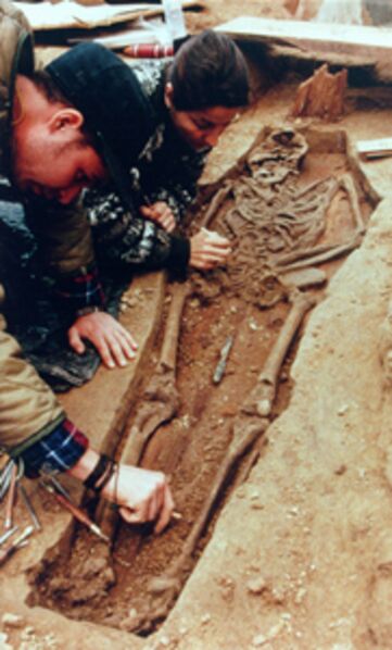 African Burial Ground National Momument-NYC-skeleton