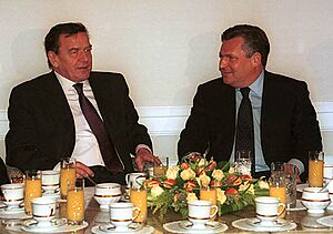 Aleksander Kwasniewski i Gerhard Schröder
