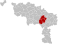 Arrondissement La Louvière Belgium Map