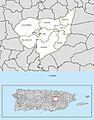 Barrios of Aguas Buenas, Puerto Rico locator map