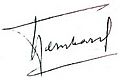Bernhard of Lippe-Biesterfeld Signature