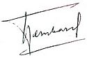 Prince Bernhard's signature