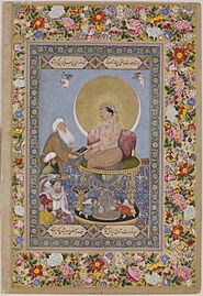 Bichitr - Jahangir Preferring a Sufi Shaikh to Kings, from the St. Petersburg album - Google Art Project