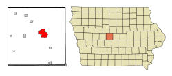 Location of Boone, Iowa