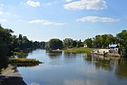 Brzeg Marina viewed from Piastowski Bridge