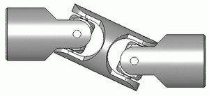 Cardan-joint DIN808 type-D z-arrangement topview animated