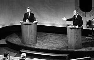 Carter and Ford in a debate, September 23, 1976