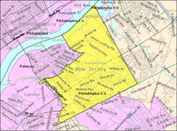 Census Bureau map of Cinnaminson Township, New Jersey