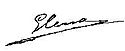 Servant of God Elena of Montenegro's signature