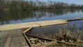 Floating dock on the James River