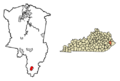 Floyd County Kentucky Incorporated and Unincorporated areas Wheelwright Highlighted 2182272