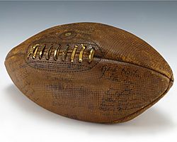 Football signed by Gerald R. Ford