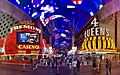 Fremont Street Experience with signs