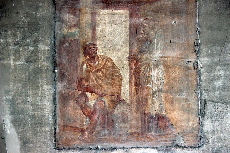 Fresco Macellum Pompeya 06