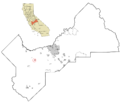 Fresno County California Incorporated and Unincorporated areas San Joaquin Highlighted