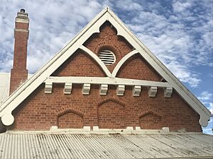 Gable of the former York Primary School