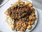 A red hot Garbage Plate