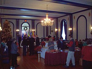 Government House (Regina) ballroom on New Year's Day
