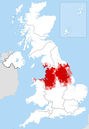 Granada Television until 1968 coverage map