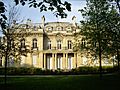 Hôtel Salomon de Rothschild, façade côté jardin