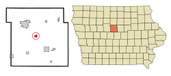Location of Kamrar, Iowa