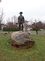 Hiker Monument in Allentown PA Green Space