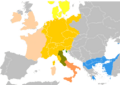 Holy Roman Empire and Byzantine Empire (mid-13th century)