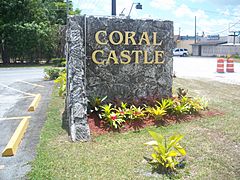 Homestead FL Coral Castle sign01