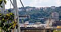 Il Ponte Morandi dopo il crollo, visto da Est, dettaglio