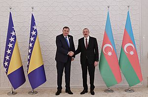 Ilham Aliyev met with Chairman of Presidency of Bosnia and Herzegovina Milorad Dodih 04