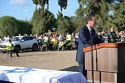 Isaac Herzog in Even Yehuda, October 2023 (ABG 5191)