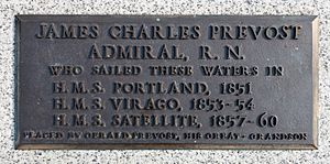 James Charles Prevost Admiral, R.N. - one of Causeway Plaques in Victoria Inner Harbour, Victoria, Canada 15