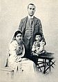Jawaharlal Nehru and his family in 1918