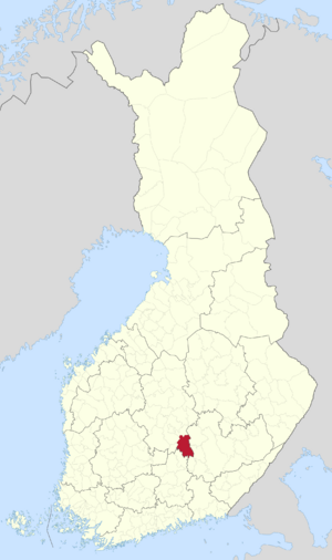 Location of Joutsa in Finland