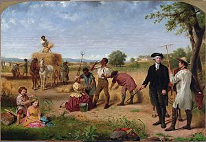 Junius Brutus Stearns - George Washington as Farmer at Mount Vernon
