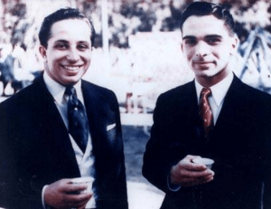 King Faisal and King Hussein 2 1957