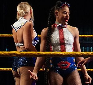 Lacey Evans and Bianca Belair (cropped)