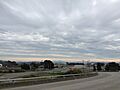 Looking at Mare Island from California State Route 37 pedestrian bridge