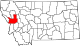 State map highlighting Missoula County
