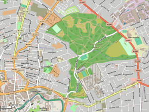 Map of Mousehold Heath, Norwich