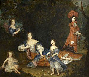 Marquise de Montespan and children