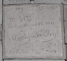 Monty Woolley handprintsignature at Graumans Chinese Theatre