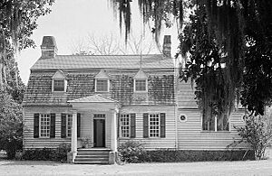 Oakland Plantation, Front facade, Mount Pleasant vicinity (Charleston County, South Carolina)